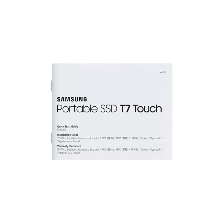 Накопитель SSD USB 3.2 1TB T7 Touch Samsung (MU-PC1T0K/WW) - фото 9