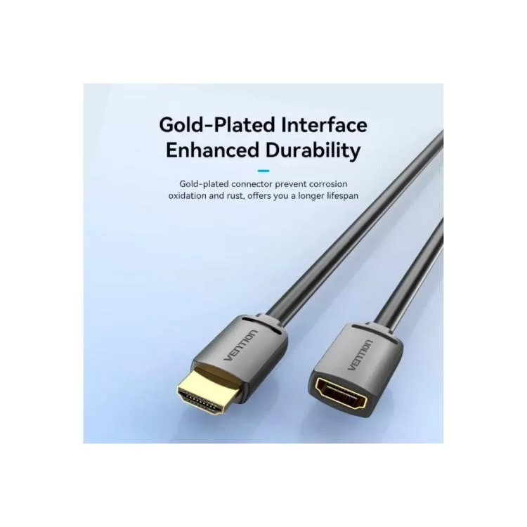 Кабель мультимедийный HDMI M to HDMI F 2.0m V2.0 4K 60Hz PVC Vention (AHCBH) характеристики - фотография 7