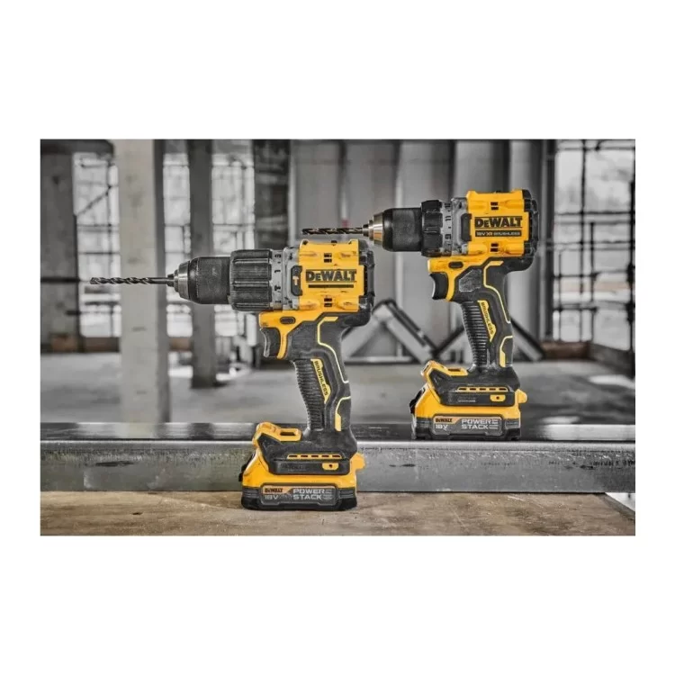 Шуруповерт DeWALT XR Li-Ion PowerStack 90 Нм, 18V 2x1.7Ah, кейс TSTAK (DCD805E2T) цена 39 418грн - фотография 2