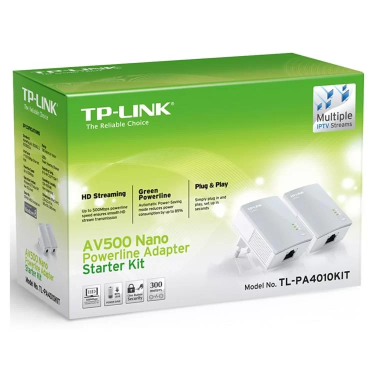 в продаже Адаптер Powerline TP-Link TL-PA4010 KIT - фото 3