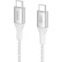 Дата кабель USB-C to USB-C 1.0m 240W white Belkin (CAB015BT1MWH)