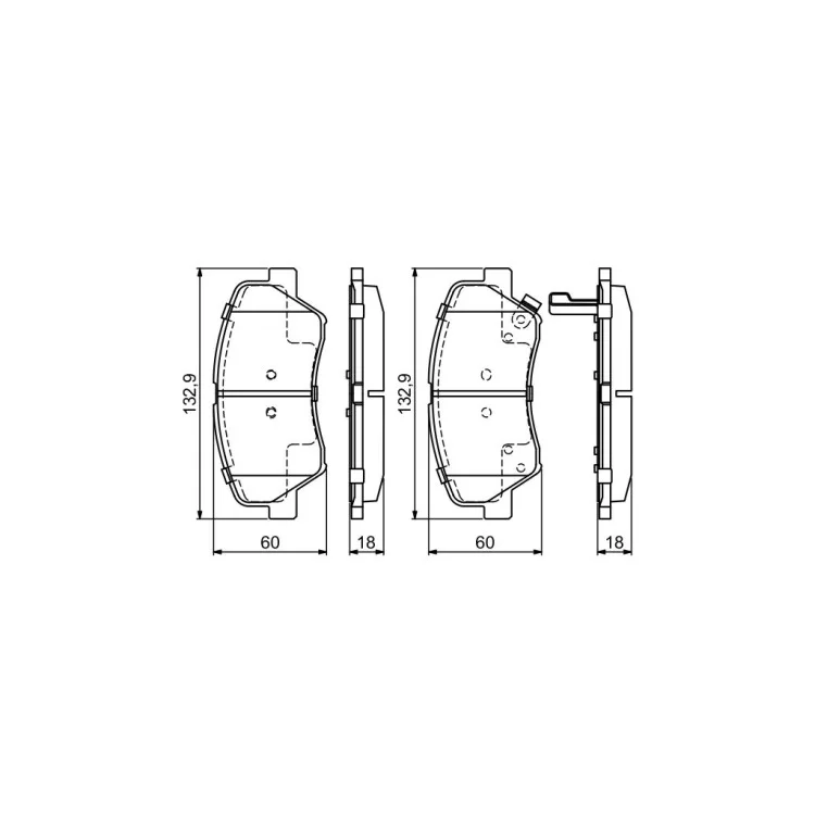 в продажу Гальмівні колодки Bosch 0 986 494 691 - фото 3