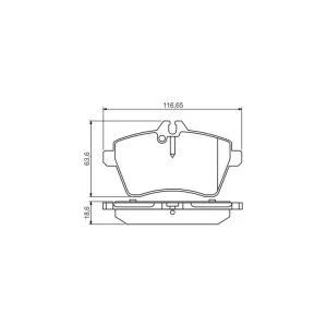 Тормозные колодки Bosch 0 986 495 273