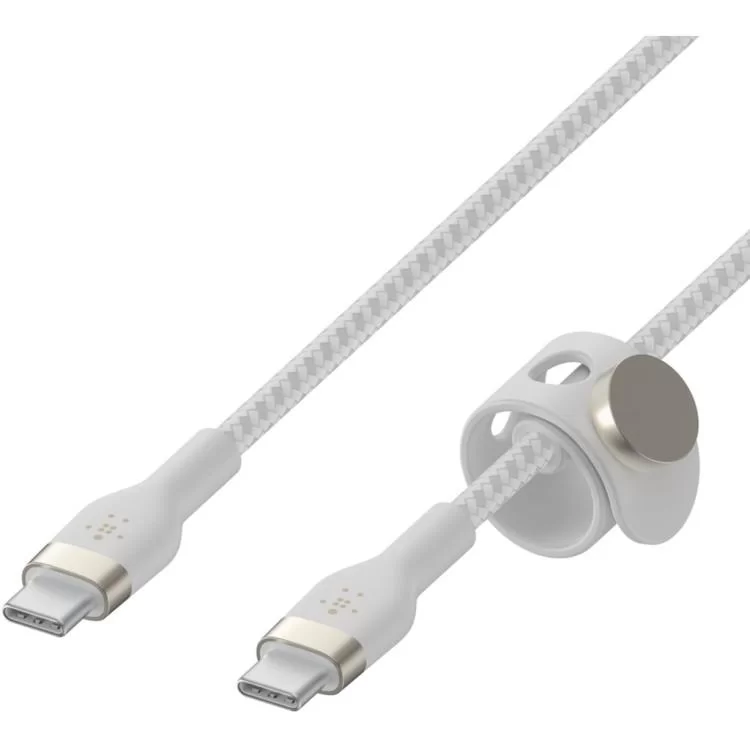 в продажу Дата кабель USB-C to USB-C 2.0m 60W White Belkin (CAB011BT2MWH) - фото 3