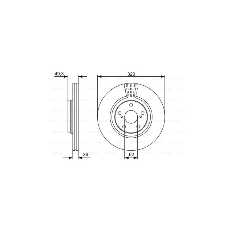 Тормозной диск Bosch 0 986 479 562 отзывы - изображение 5