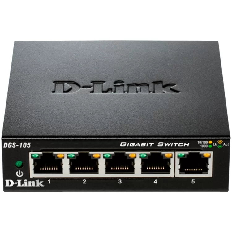 Комутатор мережевий D-Link DGS-105 ціна 3 128грн - фотографія 2