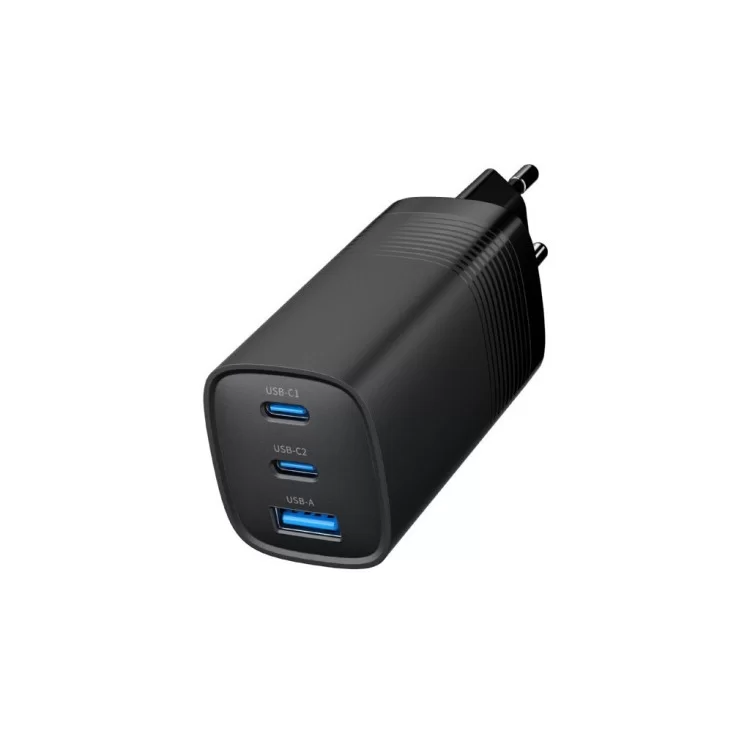 продаем Зарядное устройство Gembird USB-A + 2xType-C (PD18W + QC3.0 27W) black (TA-UC-PDQC65-01-BK) в Украине - фото 4