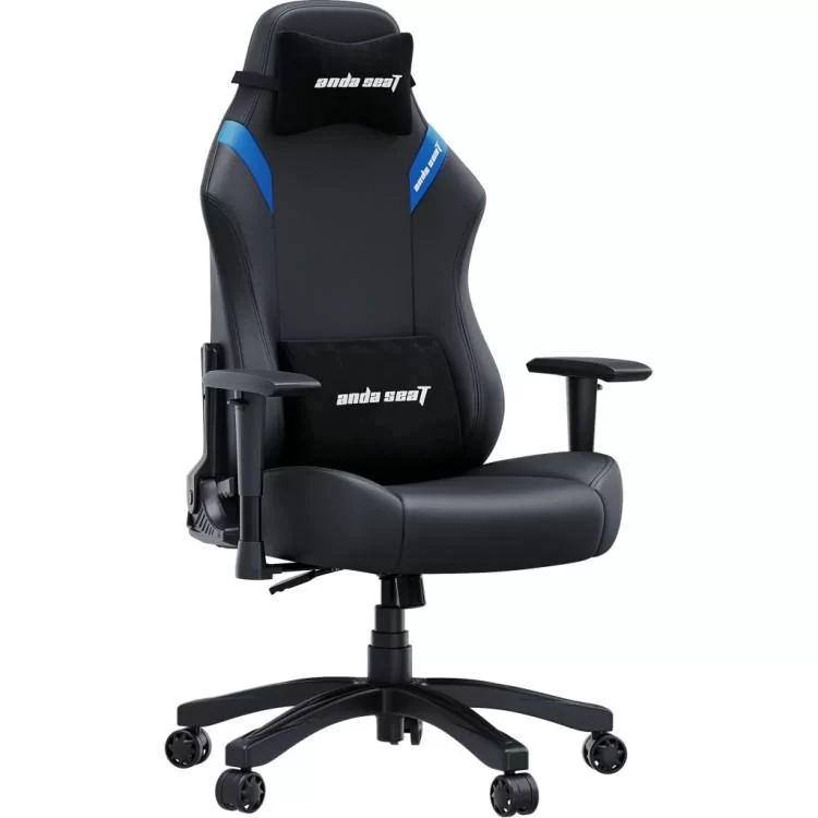 Крісло ігрове Anda Seat Luna Size L Black/Blue (AD18-44-BS-PV) ціна 16 998грн - фотографія 2