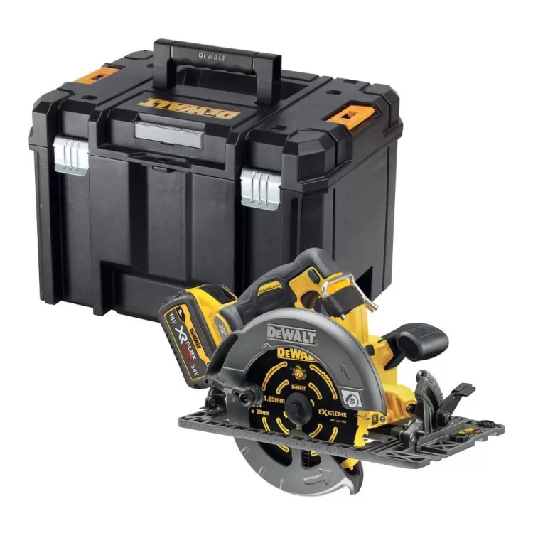 Дисковая пила DeWALT 54В XR FLEXVOLT Li-lon, диск 190х30 мм, 3.7 кг, TSTAK (без АКБ и ЗУ) (DCS579NT) цена 23 398грн - фотография 2