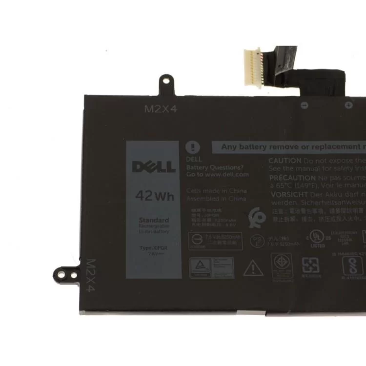 Акумулятор до ноутбука Dell Latitude 5285 J0PGR, 42Wh (5250mAh), 4cell, 7.6V, Li-ion (A47681) ціна 5 826грн - фотографія 2