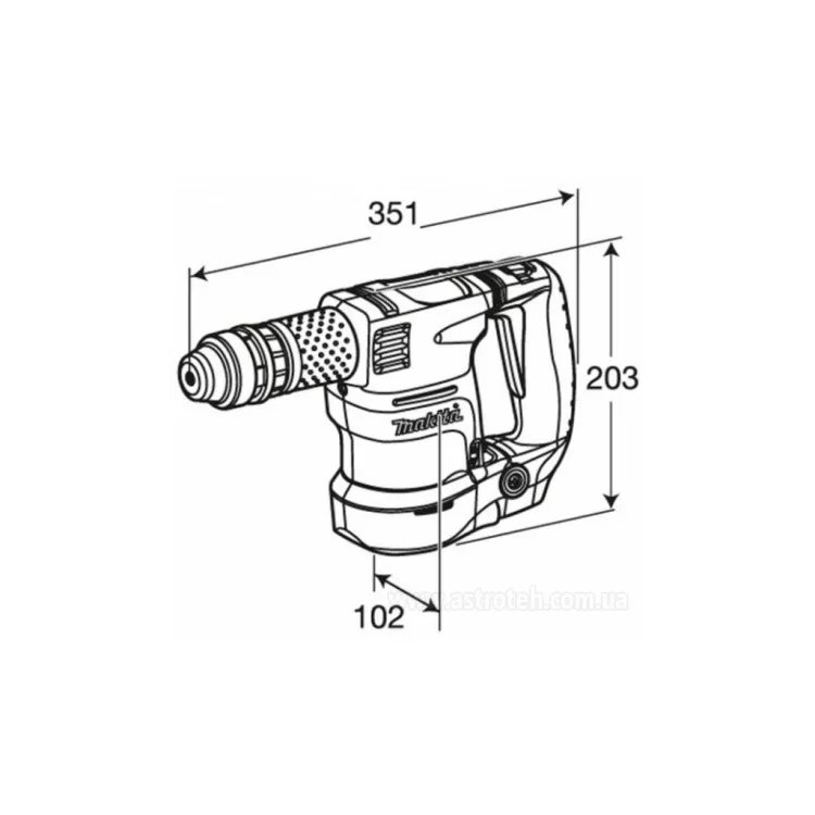 Отбойный молоток Makita HK1820 цена 41 069грн - фотография 2