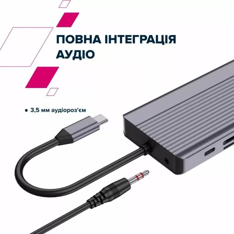 Порт-репликатор Canyon Docking Station DS-16 13 in 1 4k USB-C hub (CNS-TDS16) - фото 9