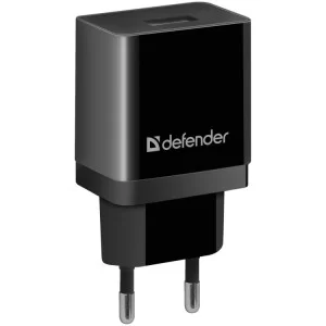 Зарядное устройство Defender EPA-10 black, 1xUSB, 5V / 2.1A (83572)