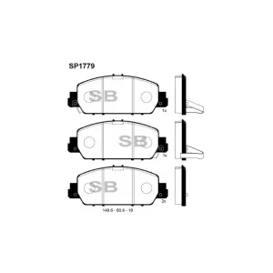 Тормозные колодки HI-Q SP1779