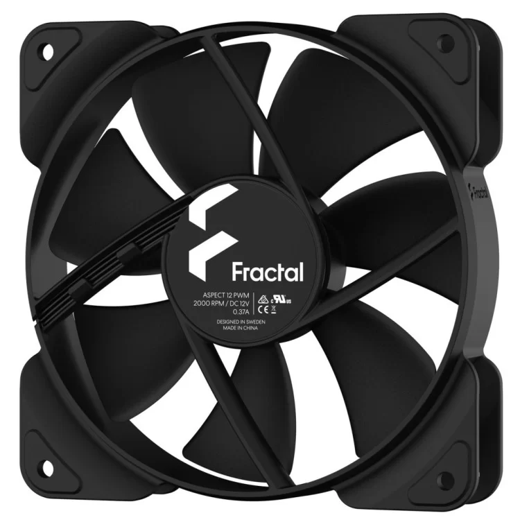 Кулер для корпуса Fractal Design Aspect 12 PWM Black (FD-F-AS1-1203) цена 1 070грн - фотография 2