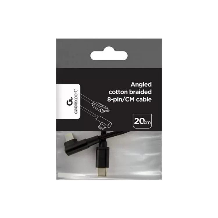 в продаже Дата кабель USB-C to Lightning 0,2m angle Cablexpert (CC-USB2-CMLML-0.2M) - фото 3