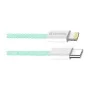 Дата кабель USB-C to Lightning 1.0m 27W green ColorWay (CW-CBPDCL061-G)