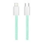 Дата кабель USB-C to Lightning 1.0m 27W green ColorWay (CW-CBPDCL061-G)