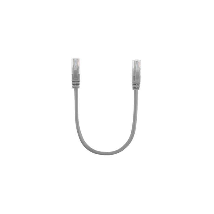 Патч-корд 0.3м, UTP, cat.5e, CU, grey Ritar (PCR-CU/0.3G / 01135)