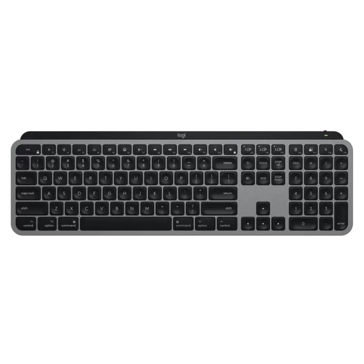 Клавіатура Logitech MX Keys S для MAC Bluetooth/Wireless UA Space Grey (920-011637)