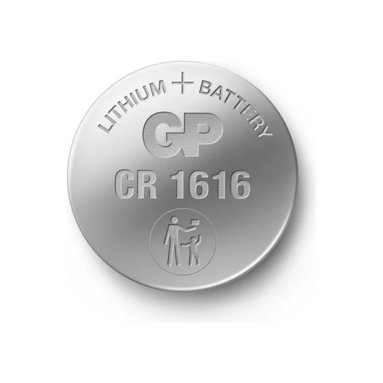 Батарейка Gp CR1616 Lithium 3.0V * 1 (відривається) (CR1616-7U5 / 4891199001116) ціна 81грн - фотографія 2