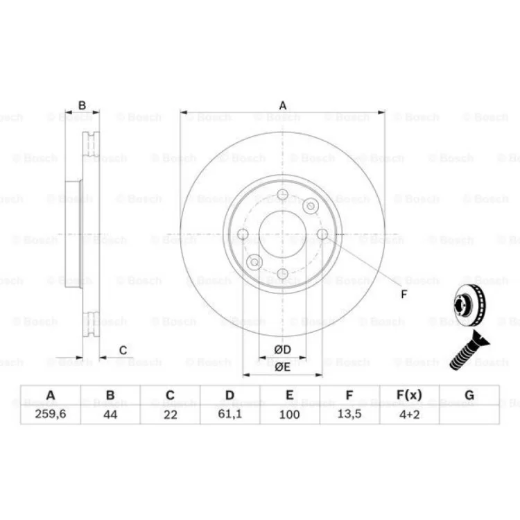 Тормозной диск Bosch 0 986 479 103 отзывы - изображение 5