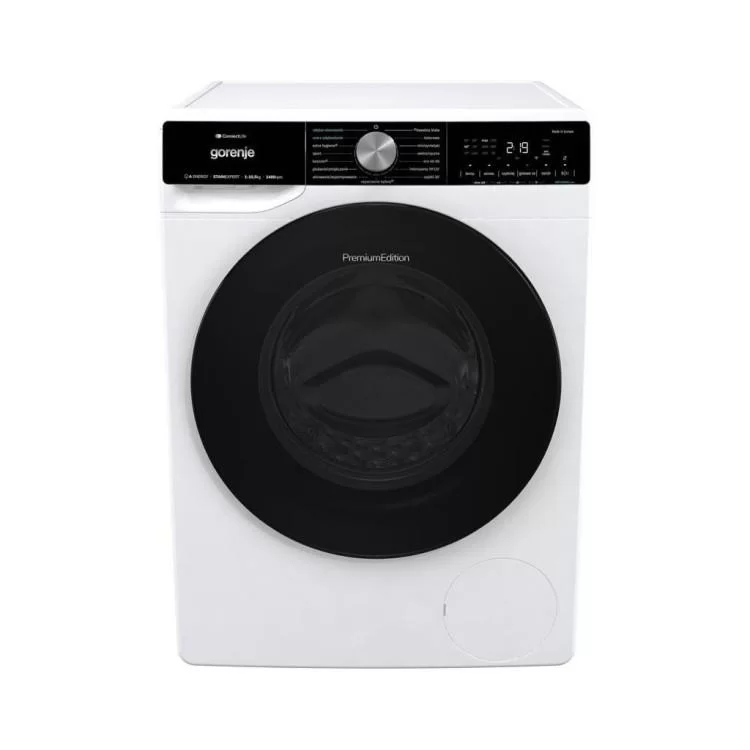 Пральна машина Gorenje фронтальна, 10,5кг, 1400, A+++, 60см, дисплей, інвертор, пара, Wi-F (WNS1X4ARTWIFI)