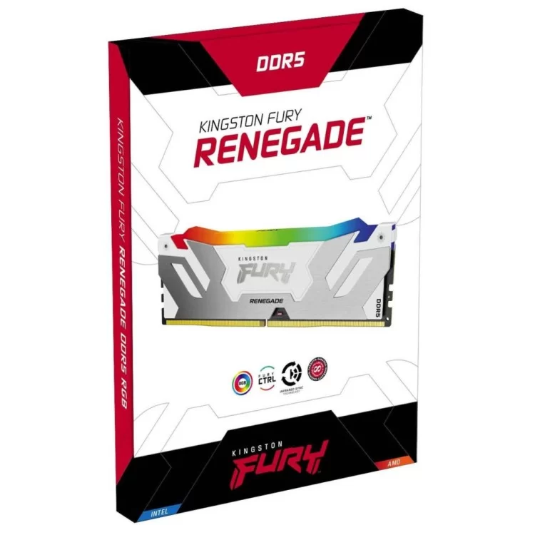 продаємо Модуль пам'яті для комп'ютера DDR5 32GB 6000 MHz Renegade RGB White Kingston Fury (ex.HyperX) (KF560C32RWA-32) в Україні - фото 4