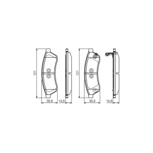 Тормозные колодки Bosch 0 986 495 168