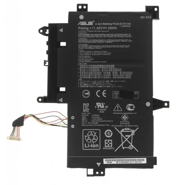 Акумулятор до ноутбука ASUS Transformer TP500LA B31N1345, 4200mAh (48Wh), 3cell, 11.4V (A47567)