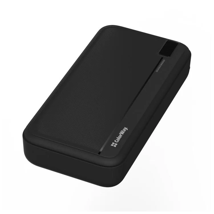 Батарея универсальная ColorWay 20 000 mAh PD/22.5W, QC/3.0, black (CW-PB200LPA4BK-PD) - фотография 2