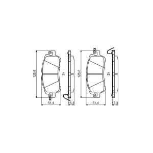 Тормозные колодки Bosch 0986494832