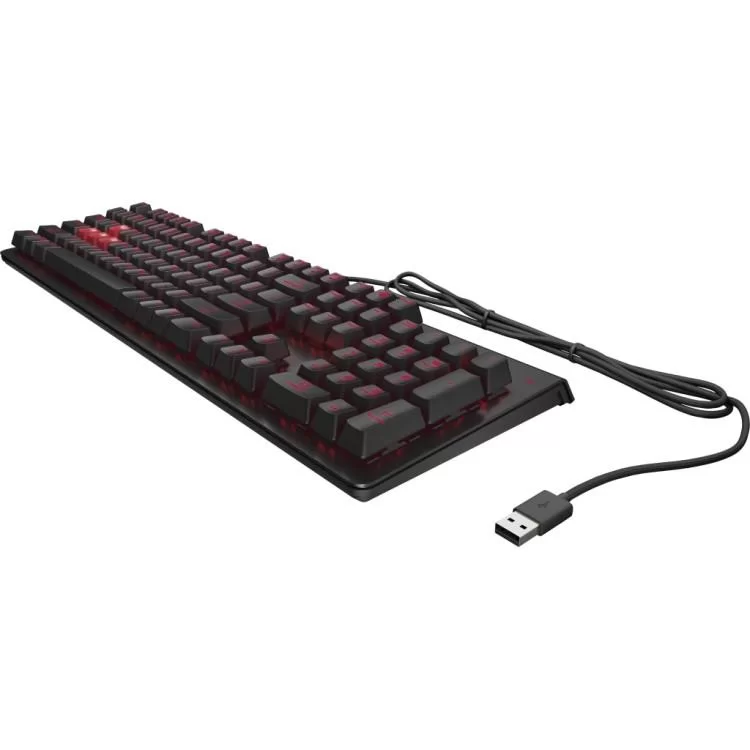 Клавіатура HP OMEN Encoder LED 104key Cherry MX Red USB Black (6YW76AA) ціна 5 943грн - фотографія 2