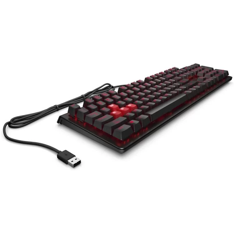 в продажу Клавіатура HP OMEN Encoder LED 104key Cherry MX Red USB Black (6YW76AA) - фото 3