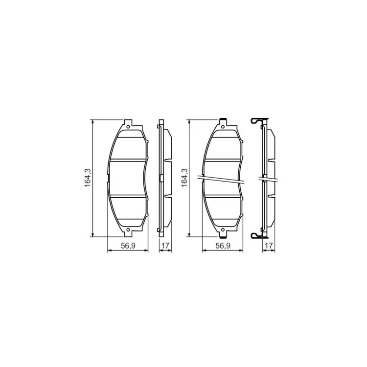 Гальмівні колодки Bosch 0 986 494 152 інструкція - картинка 6