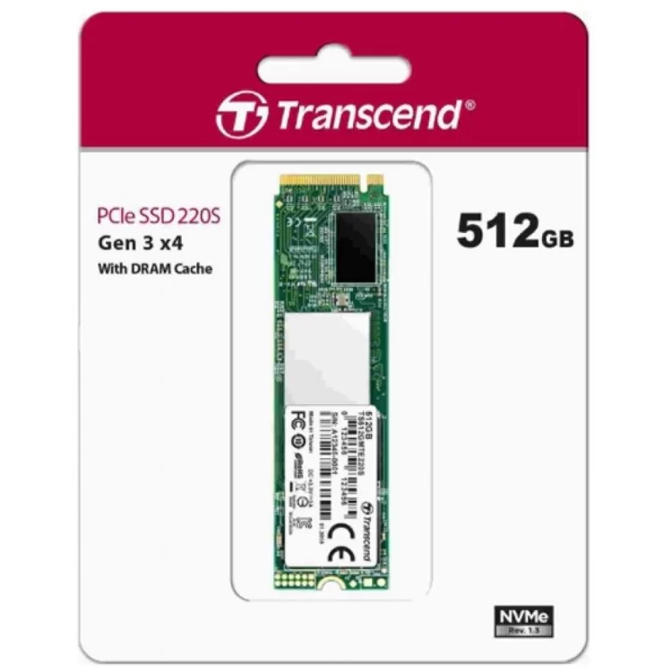 Накопичувач SSD M.2 2280 512GB Transcend (TS512GMTE220S) ціна 3 596грн - фотографія 2