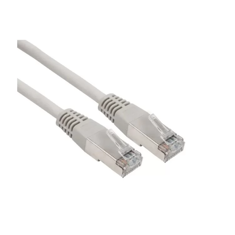 Патч-корд 0.5м S/FTP Cat 6A CU 27AWG LSZH grey Kingda (KD-PASFT9050GY-LSZH)