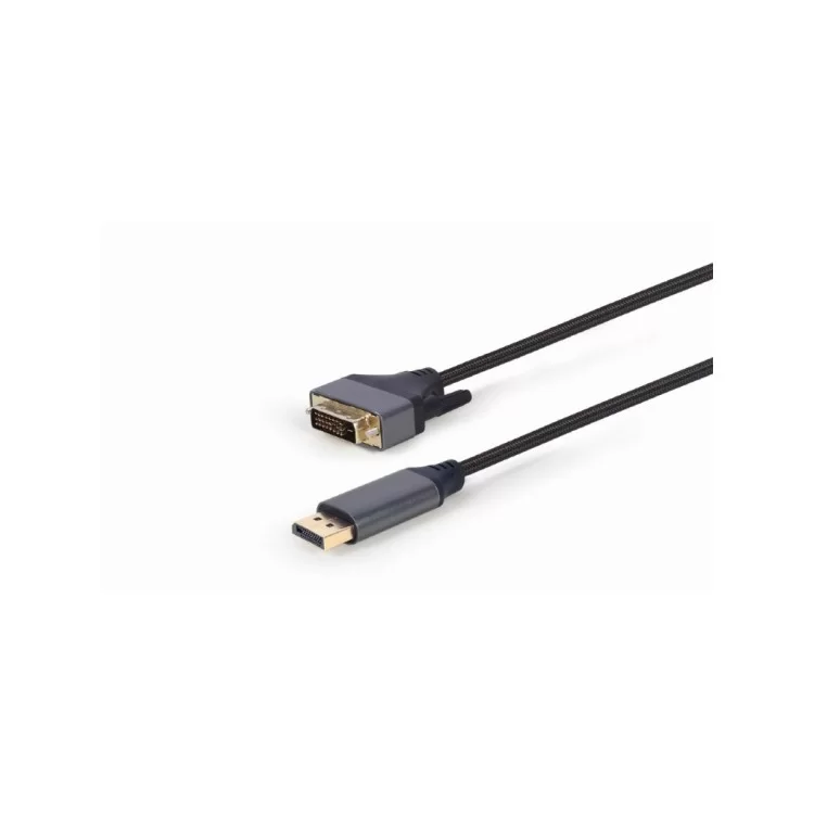 Кабель мультимедійний DisplayPort to DVI 1.8m 24 +1, 4K 30Hz Cablexpert (CC-DPM-DVIM-4K-6) ціна 878грн - фотографія 2