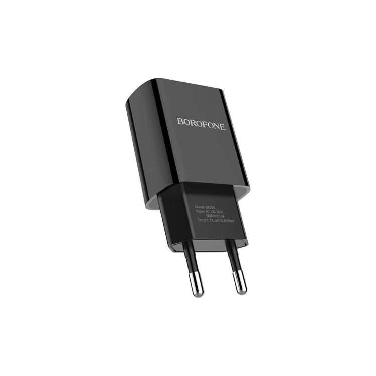 продаємо Зарядний пристрій BOROFONE BA20A Sharp charger set(Lightning) Black (BA20ALB) в Україні - фото 4