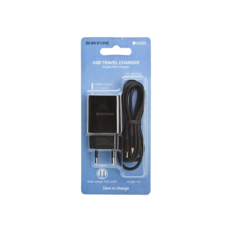 Зарядний пристрій BOROFONE BA20A Sharp charger set(Lightning) Black (BA20ALB) інструкція - картинка 6