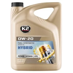 Моторное масло K2 Hybrid Oil 0W-20 5 л (O0525E)