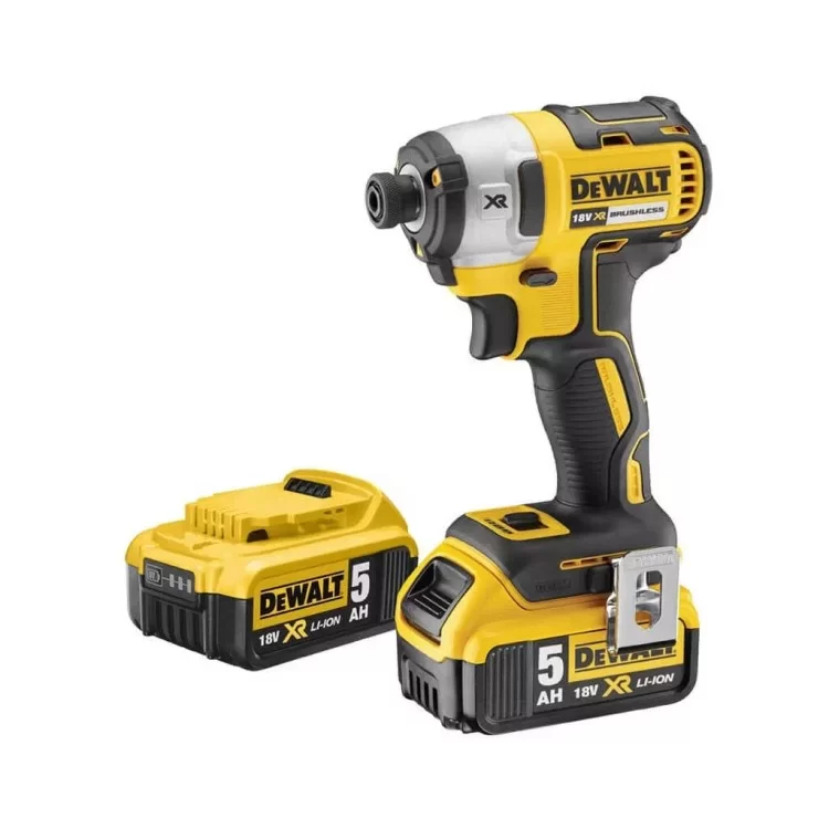 Шуруповерт DeWALT 18V XR Li-Ion, 2x5Ah, бесщеточный, 205 Нм, 3250 об/мин, кейс (DCF887P2) цена 35 458грн - фотография 2