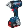 Гайковерт Bosch GDS 18V-400, 2x5Ah, 400 Нм, 0-2500 об/хв, кейс, зажим квадрат, 1.87 кг (0.601.9K0.020)