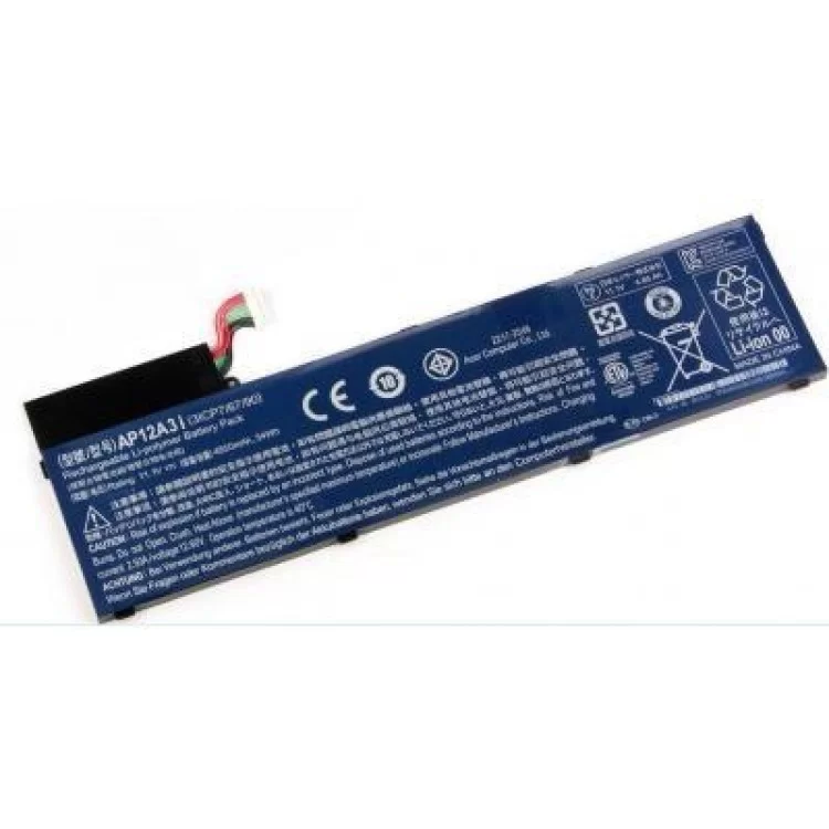 Акумулятор до ноутбука Acer Acer AP12A3i Aspire M3 4850mAh (54Wh) 6cell 11.1V Li-ion (A47020) ціна 5 124грн - фотографія 2