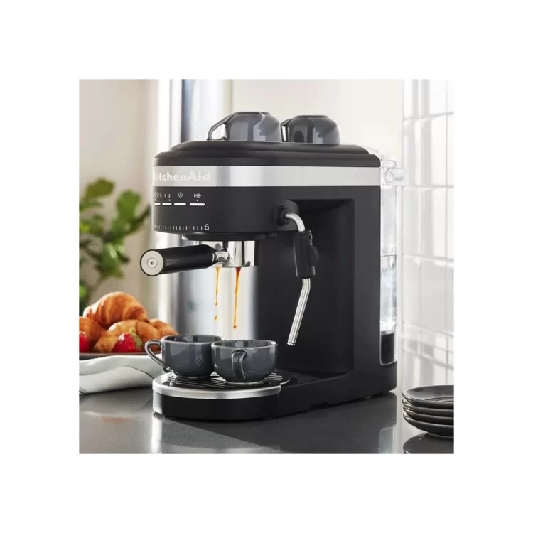 Рожковая кофеварка эспрессо KitchenAid 5KES6503EBK отзывы - изображение 5