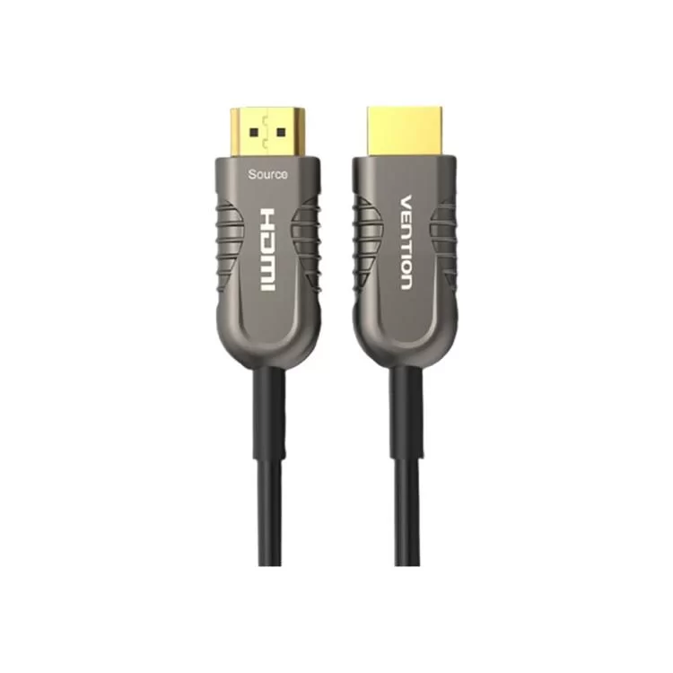 Кабель мультимедійний HDMI to HDMI 15.0m V2.1 Optical 8K 60Hz 48Gbps Dolby 7.1 TPE Black Metal Type Vention (AAZBN) ціна 6 458грн - фотографія 2