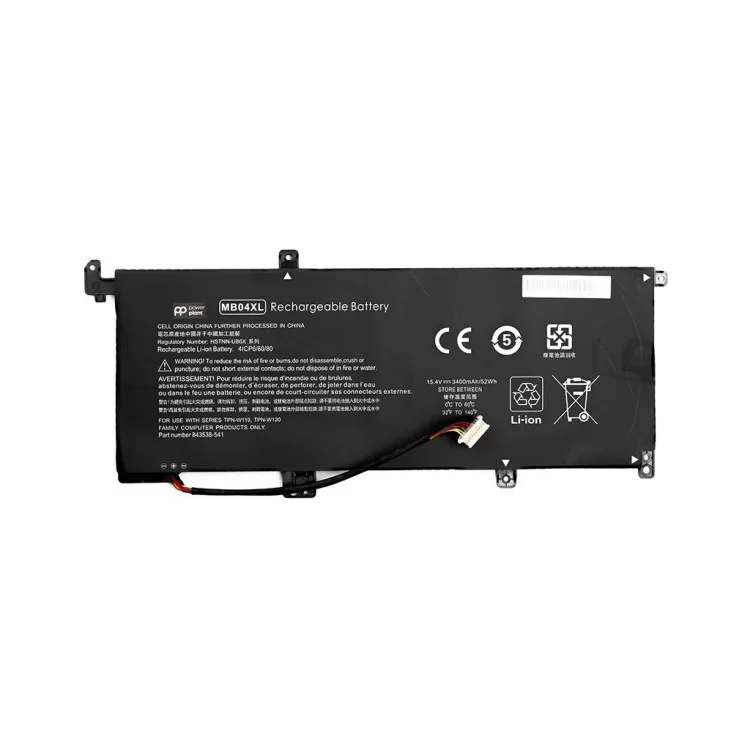 Акумулятор до ноутбука HP Envy X360 15 (MB04XL) 15.2V 3400mAh PowerPlant (NB461707)