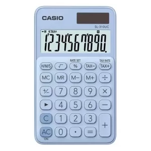 Калькулятор Casio SL-310UC-LB-W-EC, голубой (CALC-CAS-SL-310UC-LB)