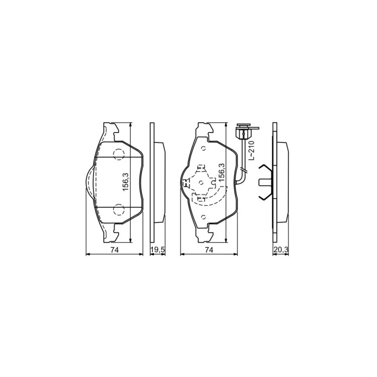 в продаже Тормозные колодки Bosch 0 986 494 050 - фото 3