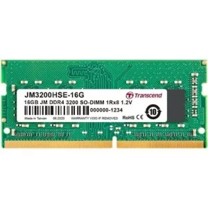 Модуль пам'яті для ноутбука SoDIMM DDR4 16GB 3200 MHz Transcend (JM3200HSE-16G)